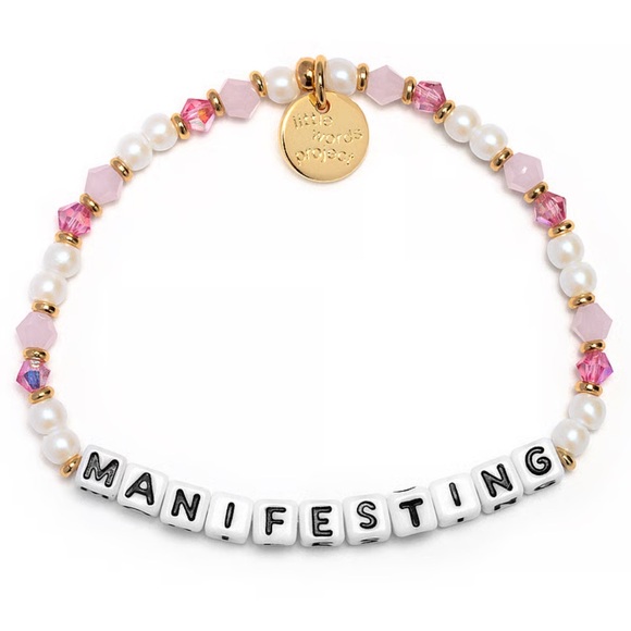 Little Words Project Accessories - PINK x LWP Manifesting Bracelet